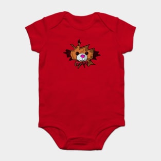 Peekaboo Teddy Bear - Quirky and Playful Design Baby Bodysuit